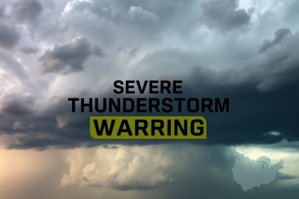 Severe Thunderstorm Warning in Effect for New York and Surrounding Areas