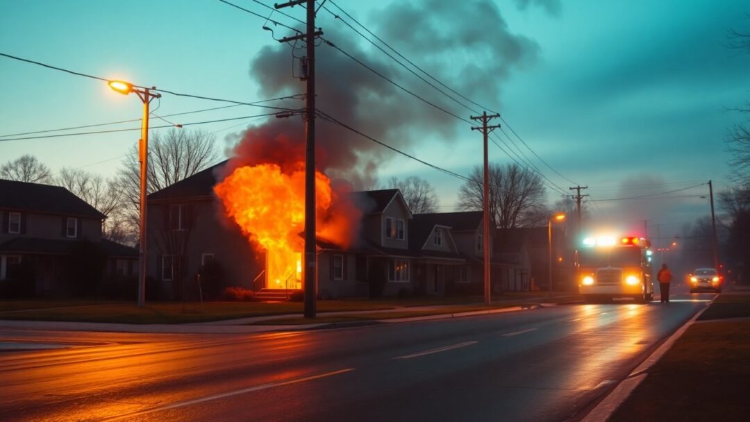 Firefighters battle blaze at Henrietta residence