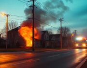 Firefighters battle blaze at Henrietta residence