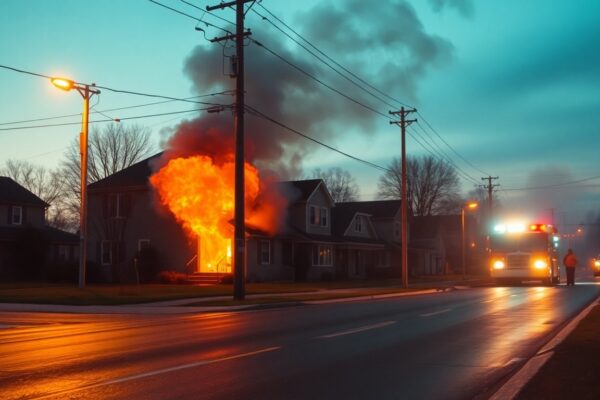 Firefighters battle blaze at Henrietta residence