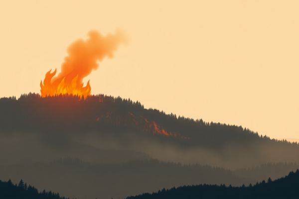 Wildfire detected near Texas, monitored by NASA FIRMS