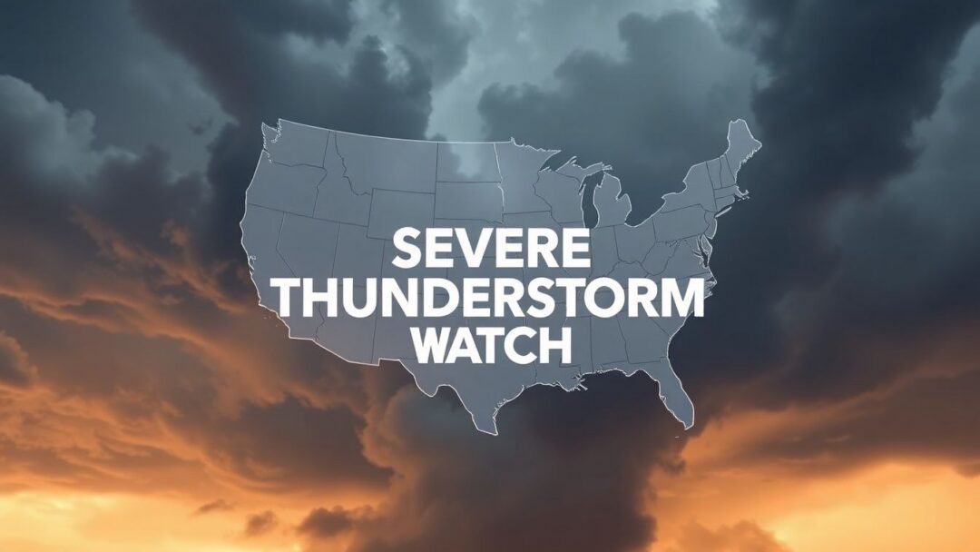 Severe Thunderstorm Watch issued for parts of Texas