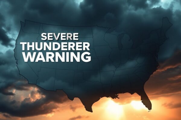 Severe Thunderstorm Warning Issued for Texas
