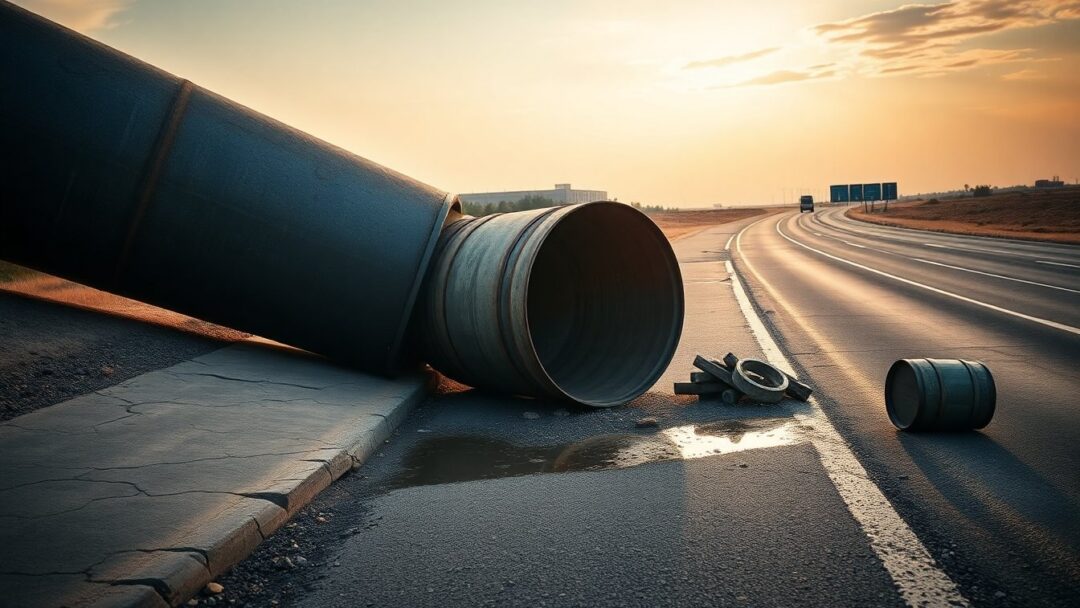 El Paso Gateway West Roadway Shut Down Due to Culvert Displacement