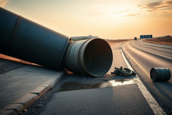 El Paso Gateway West Roadway Shut Down Due to Culvert Displacement