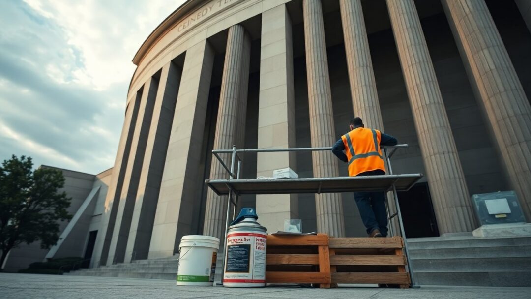Workers Start Erasing Trump's Name from Kennedy Center Facade