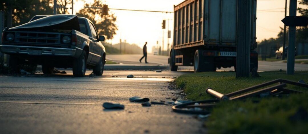 Deadly crash involving pickup truck and dump truck in Houston area