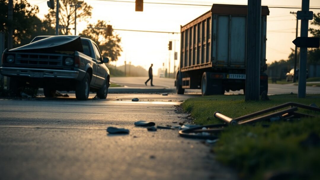 Deadly crash involving pickup truck and dump truck in Houston area