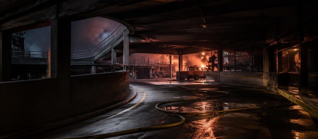 Firefighters tackle parking garage fire near Austin hotel