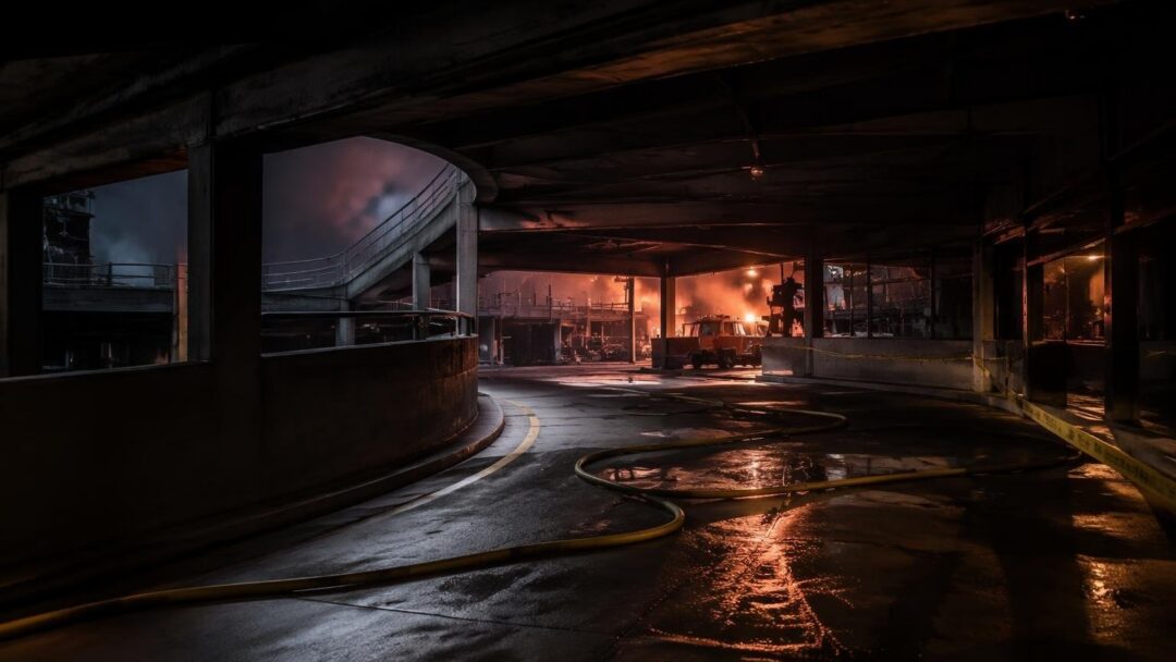 Firefighters tackle parking garage fire near Austin hotel