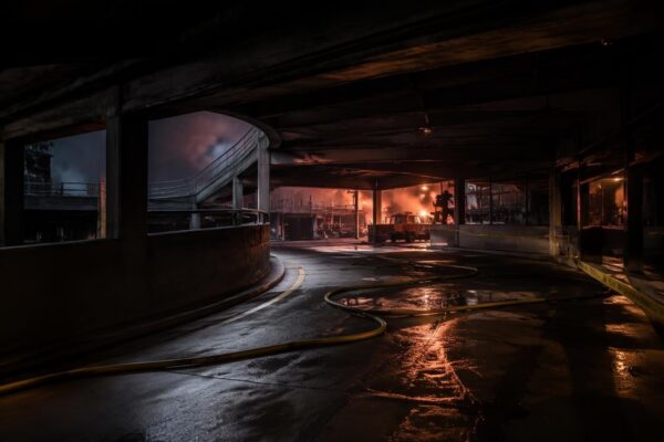 Firefighters tackle parking garage fire near Austin hotel