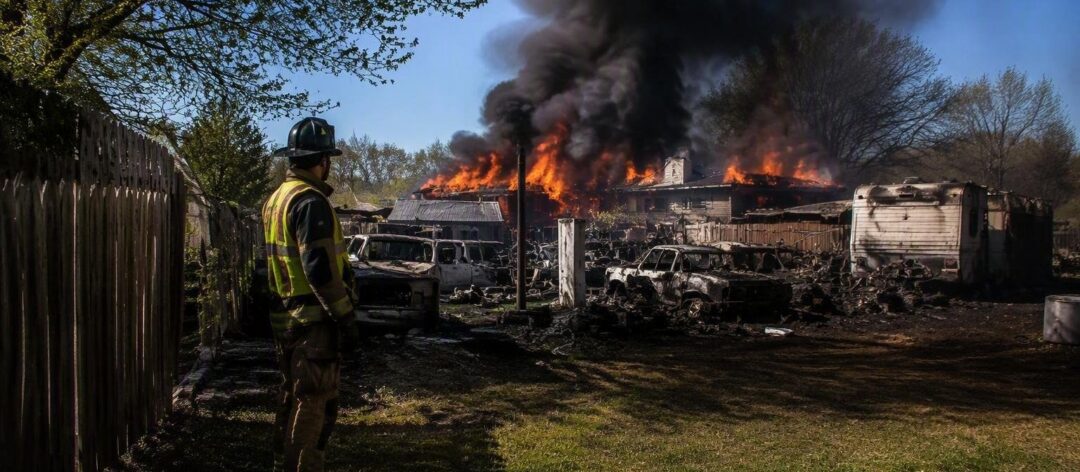 Four-alarm grass fire spreads to Dallas home and junkyard