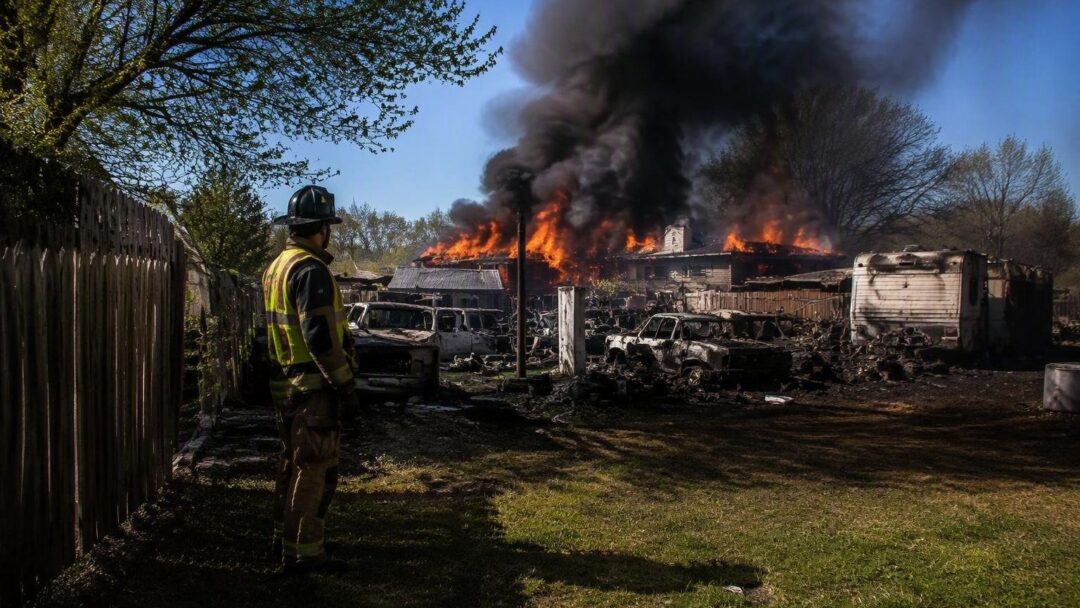 Four-alarm grass fire spreads to Dallas home and junkyard