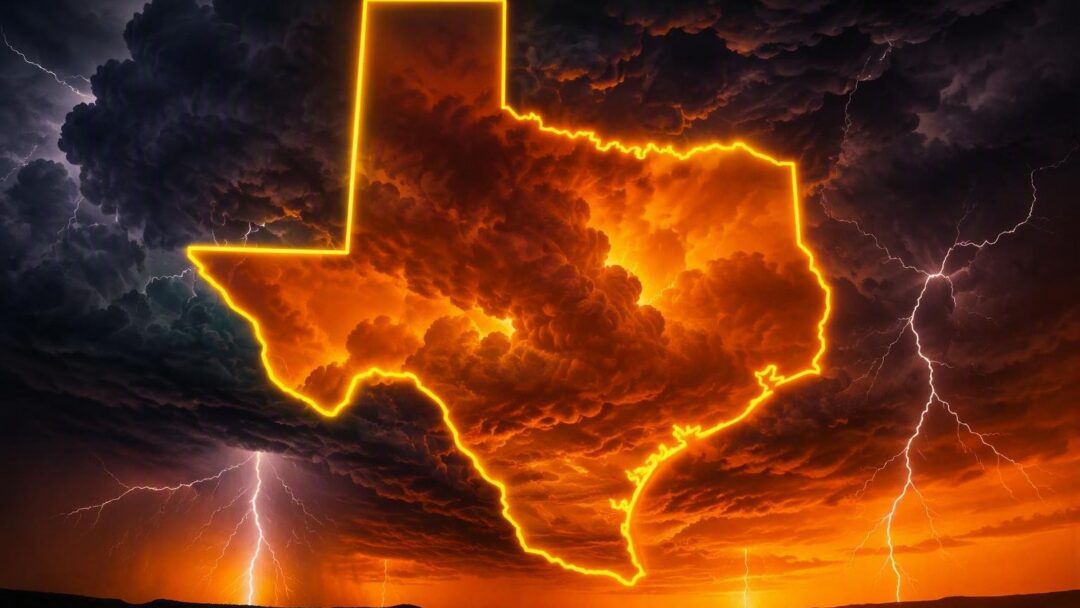 Severe Thunderstorm Warning in Effect for Texas