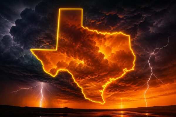 Severe Thunderstorm Warning in Effect for Texas