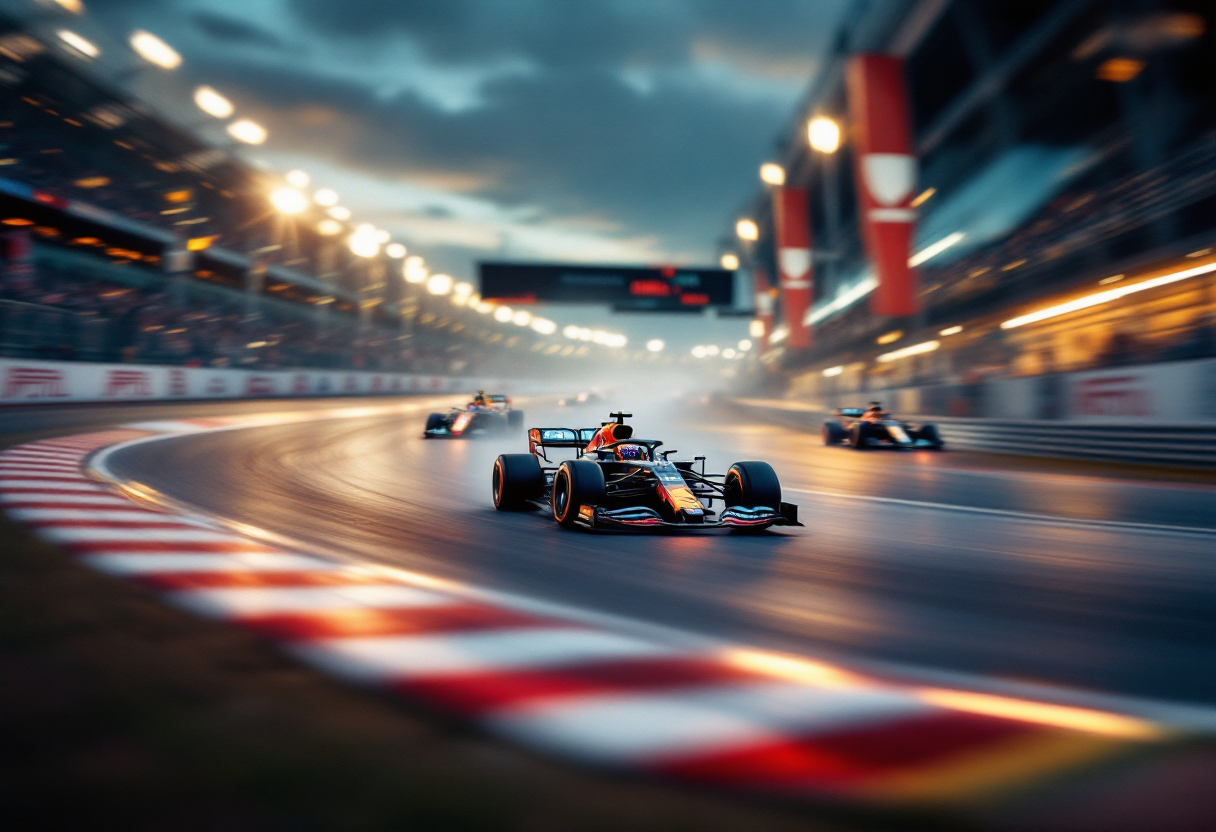 Max Verstappen viert zijn overwinning in Japan
