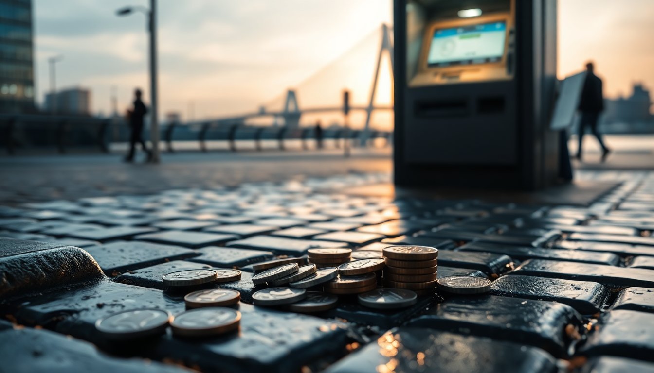 Automaat blijft munten geven: meer dan €220 op straat in Rotterdam