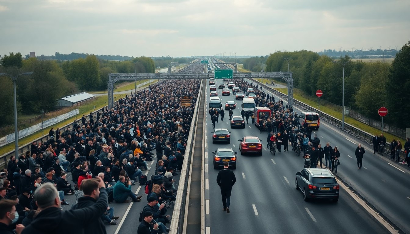 Klimaatactie op A12 bij Utrecht: rond 400 mensen van de weg gehaald