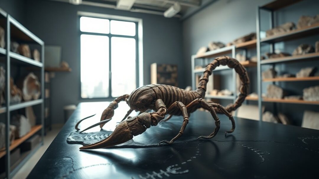 Praearcturus gigas: de gigantische schorpioen die 400 miljoen jaar geleden leefde
