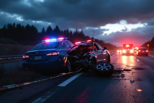 Botsing tussen twee auto's op E40 richting Jabbeke: één zwaargewonde