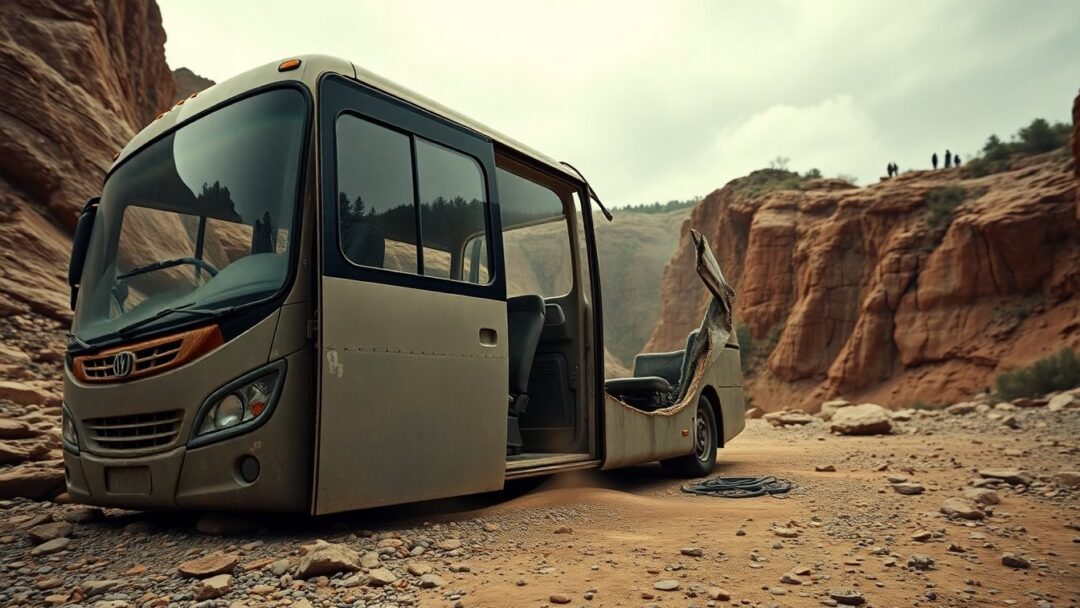 Bus stort in kloof in Pakistan: 40 doden en 8 gewonden