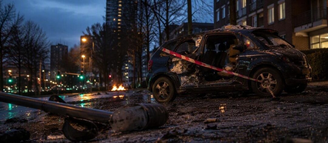 Explosieven in auto na plofkraak in Duitsland: achtervolging eindigt in crash in Amsterdam