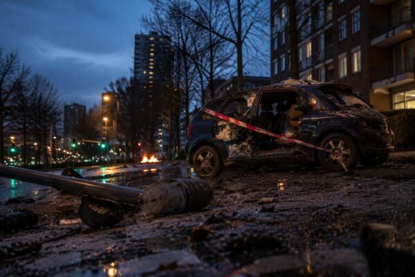 Explosieven in auto na plofkraak in Duitsland: achtervolging eindigt in crash in Amsterdam