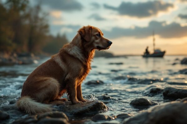 Hulpvaardige omstanders redden hond uit de stroming van de IJssel