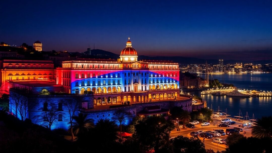 Monaco eert 250 jaar Amerikaanse onafhankelijkheid met spectaculaire lichtshow