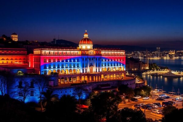 Monaco eert 250 jaar Amerikaanse onafhankelijkheid met spectaculaire lichtshow