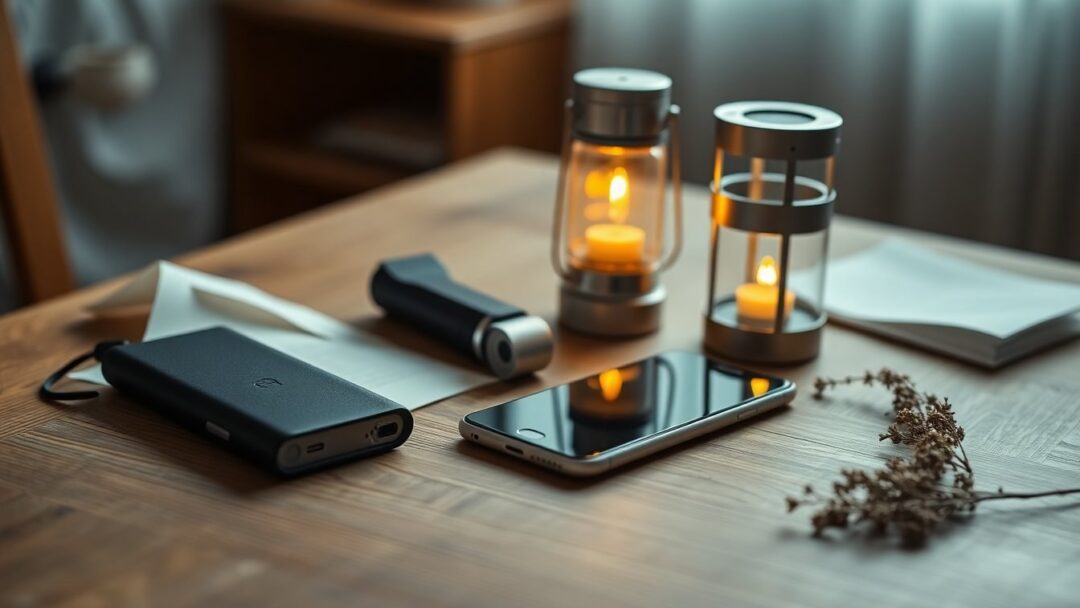 Praktische tips voor stroomstoringen: van powerbanks tot noodverlichting