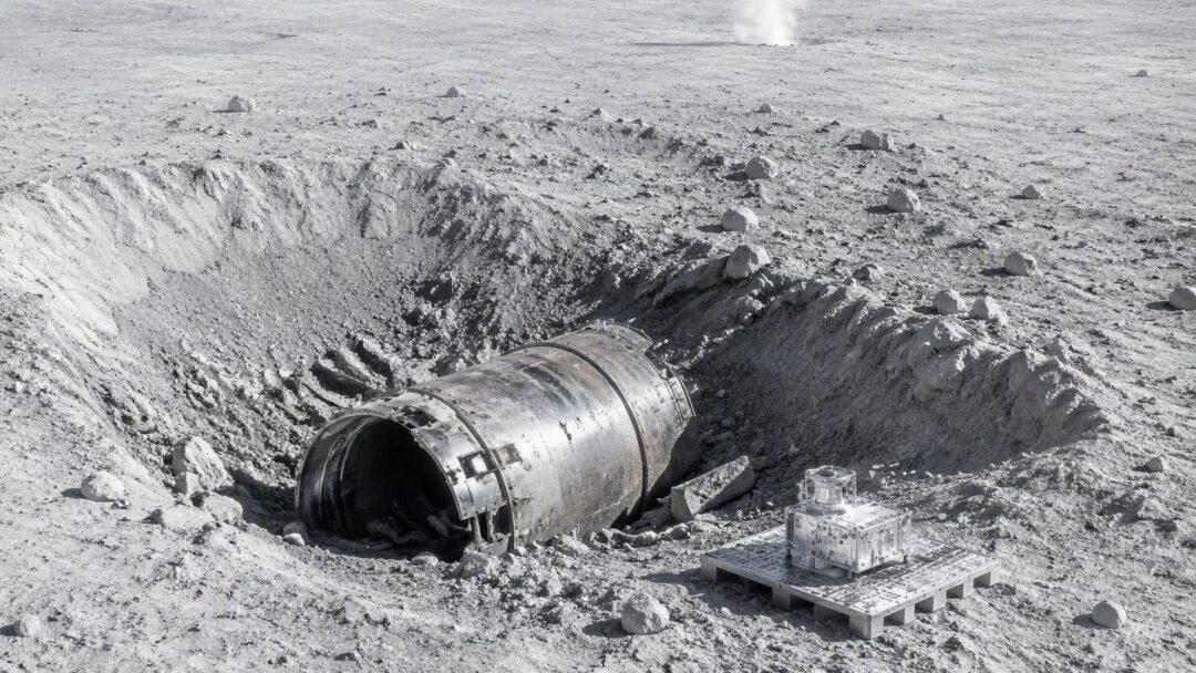 Afgedankte SpaceX-raket creëert nieuwe maaninslagkrater