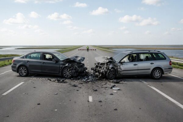 Drie doden bij frontale botsing tussen Lelystad en Enkhuizen