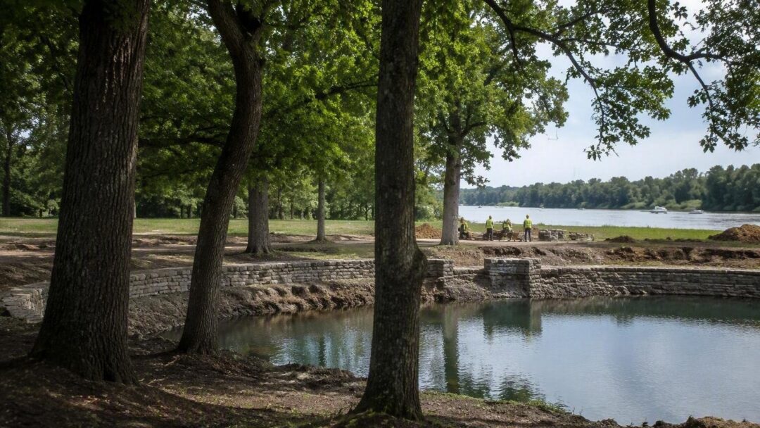 Visvijver Olmenhof in Herk-de-Stad krijgt facelift: vissen krijgen nieuwe thuis