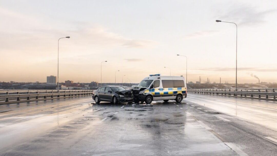 Zeven doden bij botsing politiewagen en Volkswagen op A66 in Middlesbrough