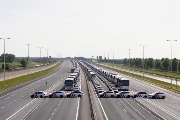 Landelijke ov-staking veroorzaakt verkeersproblemen en politieacties