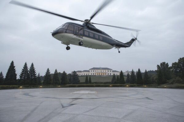Media-boycot tegen Trump bij opening nieuw helikopterplatform