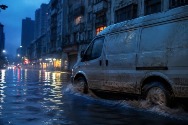 Zware regenval en overstromingen door tyfoon Saudel in Fujian en Guangdong