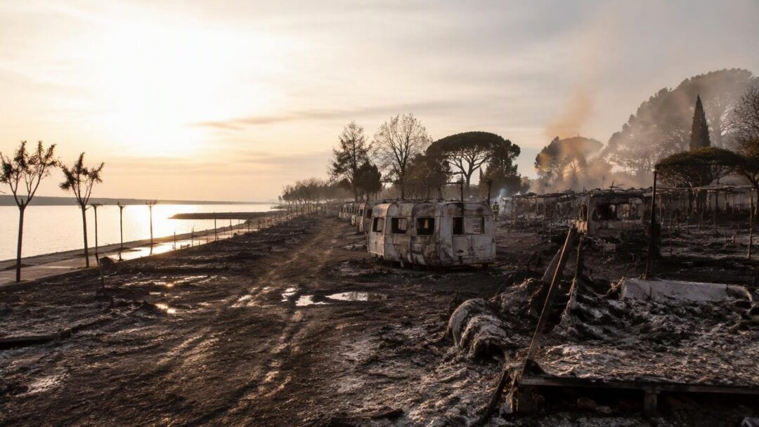 Brand op Italiaanse camping: 24 verwondingen en Duitse vrijwilligers in actie