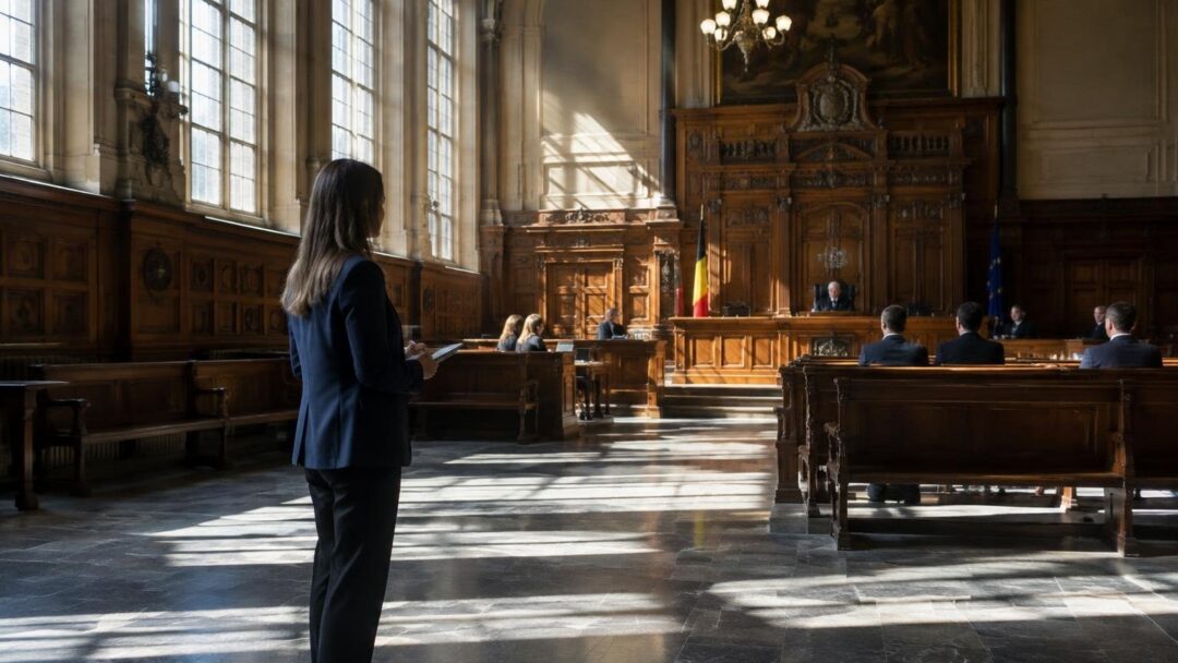 Reporter Sabine Vermeiren volgt rechtszaak over kinderdood in Gent