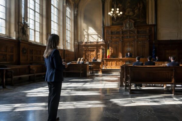 Reporter Sabine Vermeiren volgt rechtszaak over kinderdood in Gent