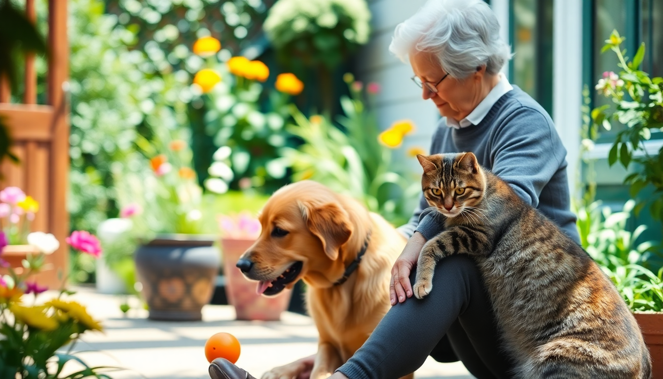 I benefici degli animali domestici per la salute degli anziani