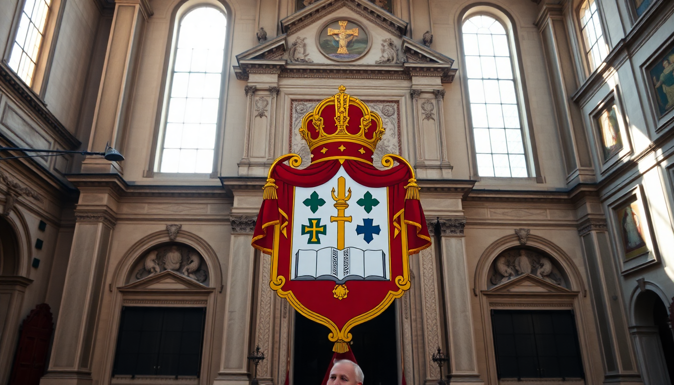 Il nuovo stemma e motto di Papa Leone XIV