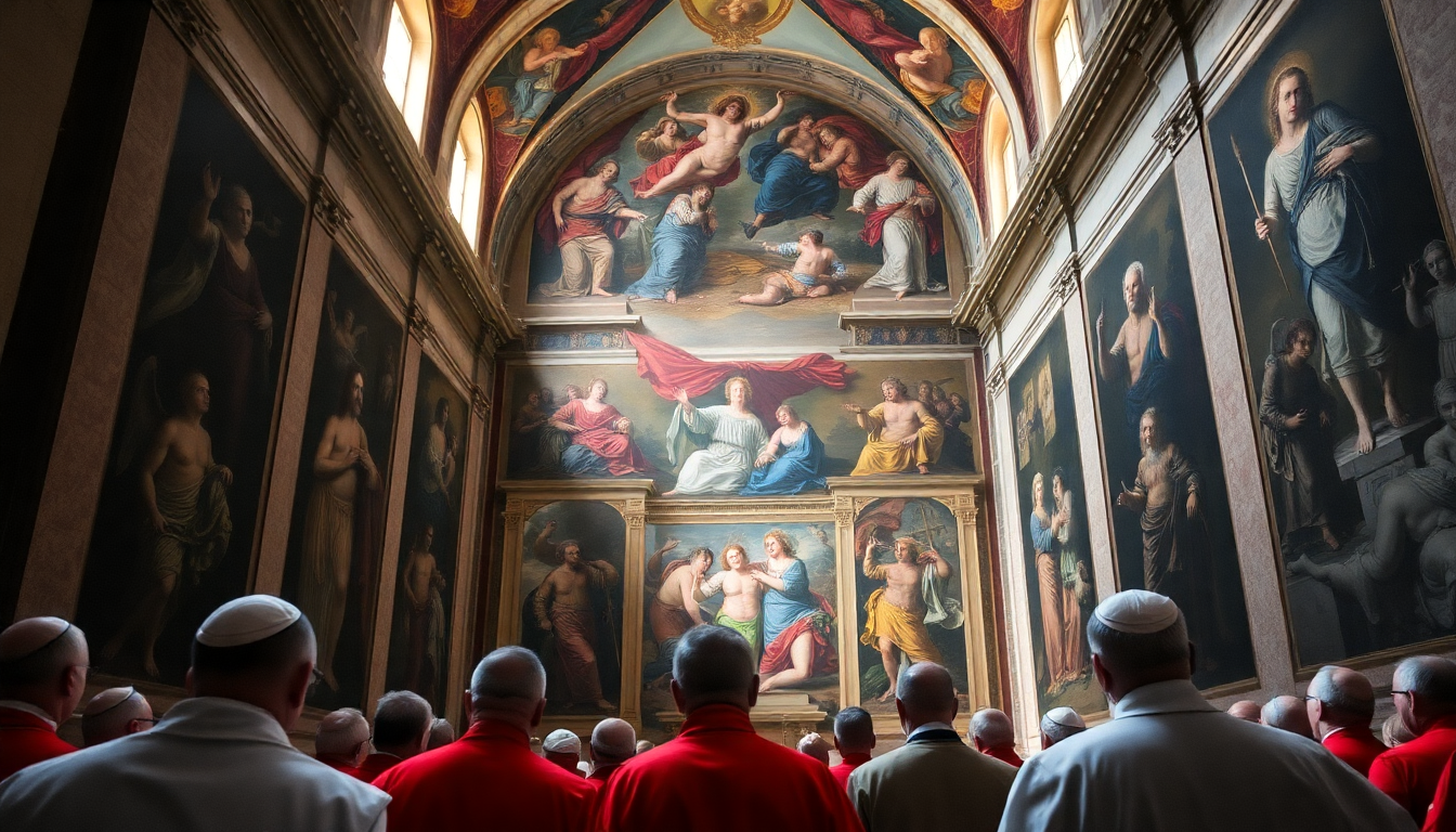 Il significato degli affreschi di Michelangelo nel Conclave