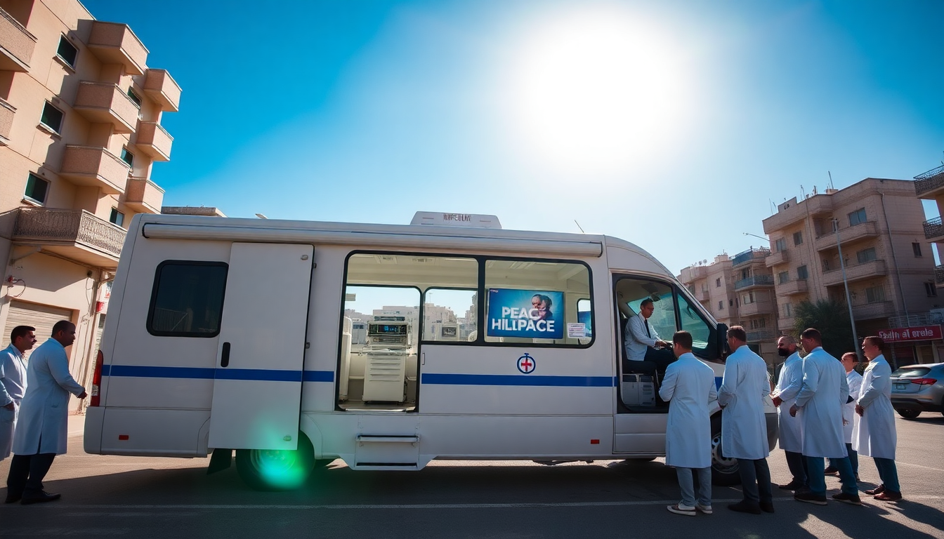 La papamobile di Papa Francesco diventa un’unità sanitaria per Gaza