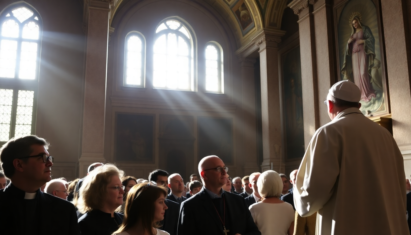 La visita del Papa alla comunità agostiniana di Roma