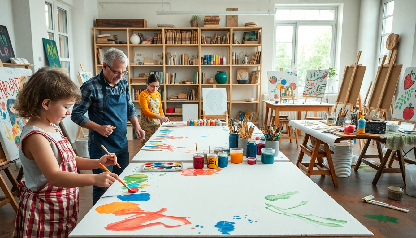 Laboratorio di pittura: un’esperienza per grandi e piccini