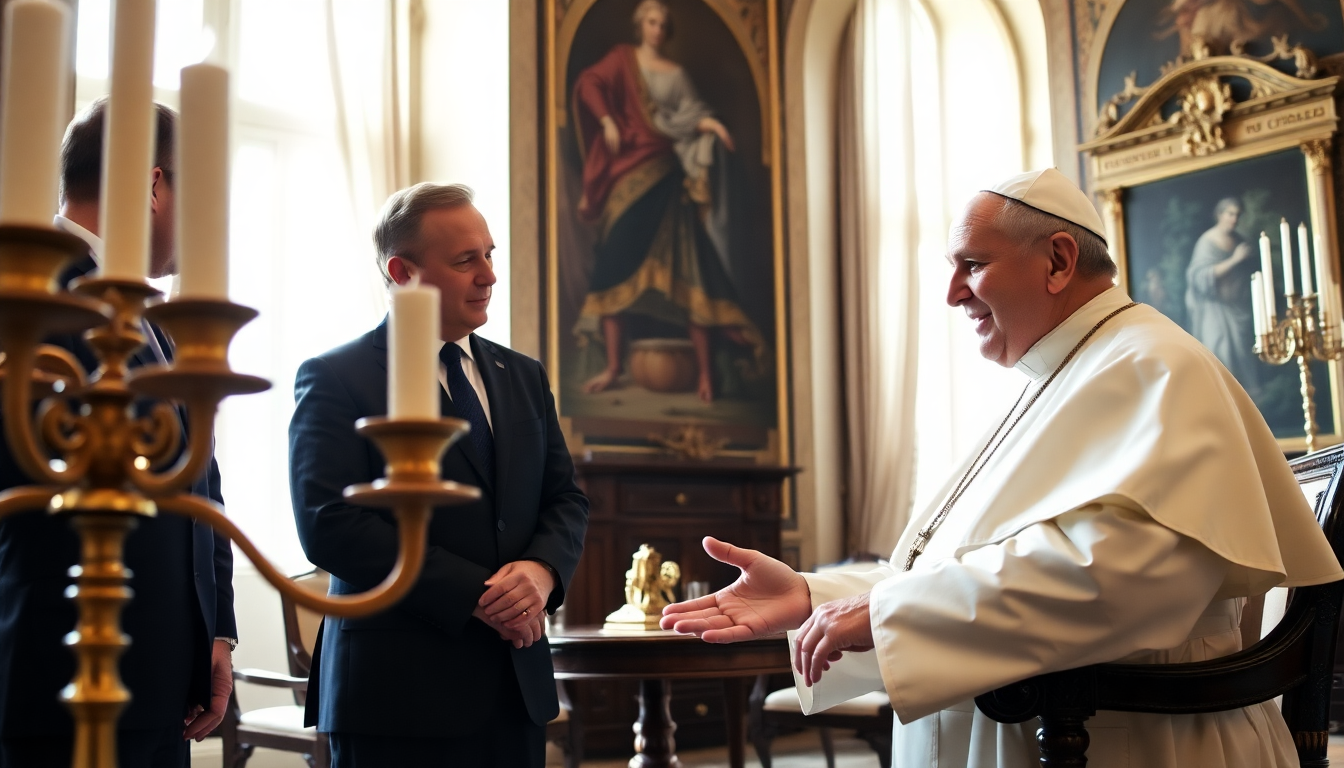 Papa Leone XIV incontra il premier australiano Anthony Albanese