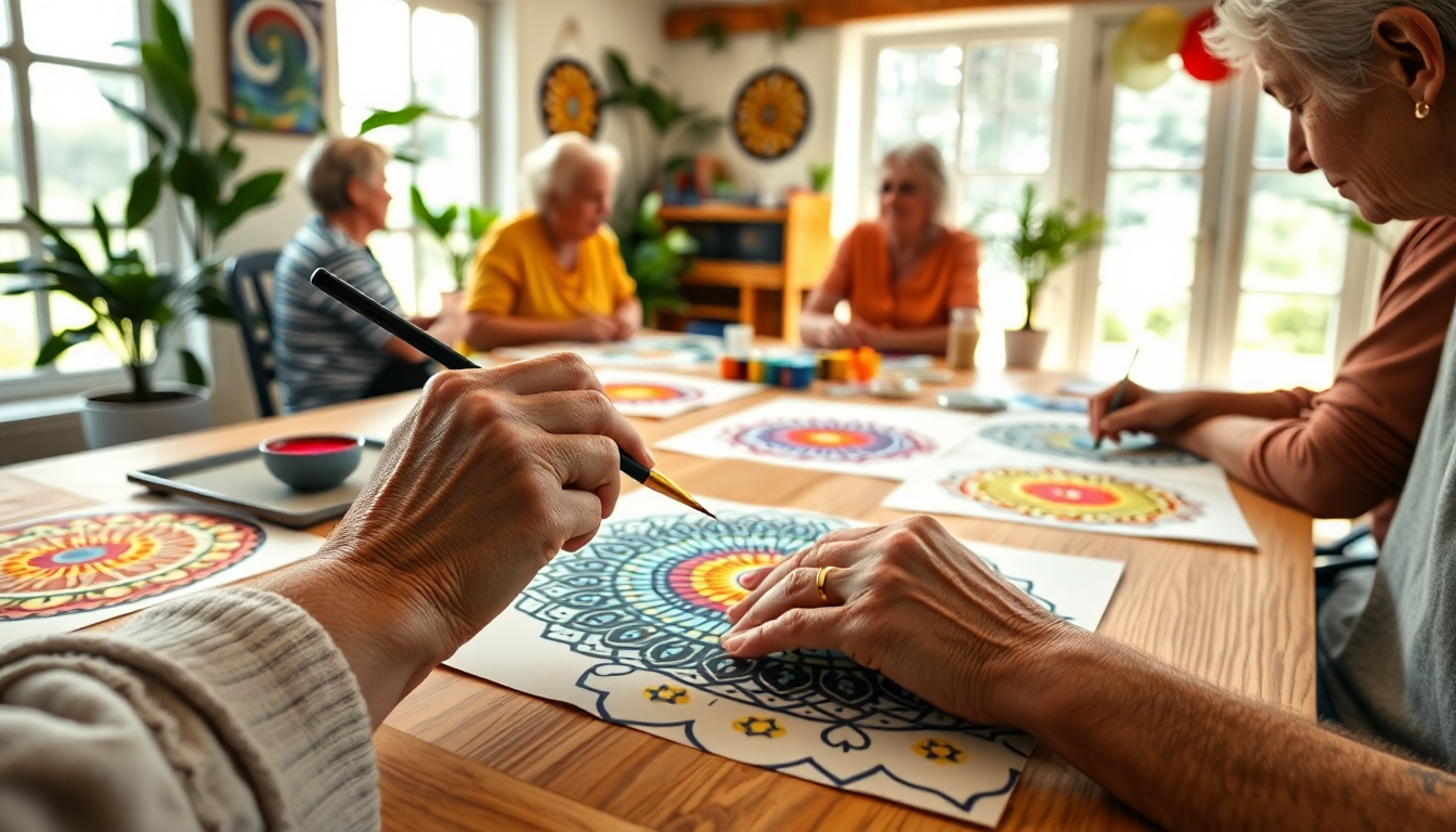 Scopri il potere della pittura di mandala per over 60