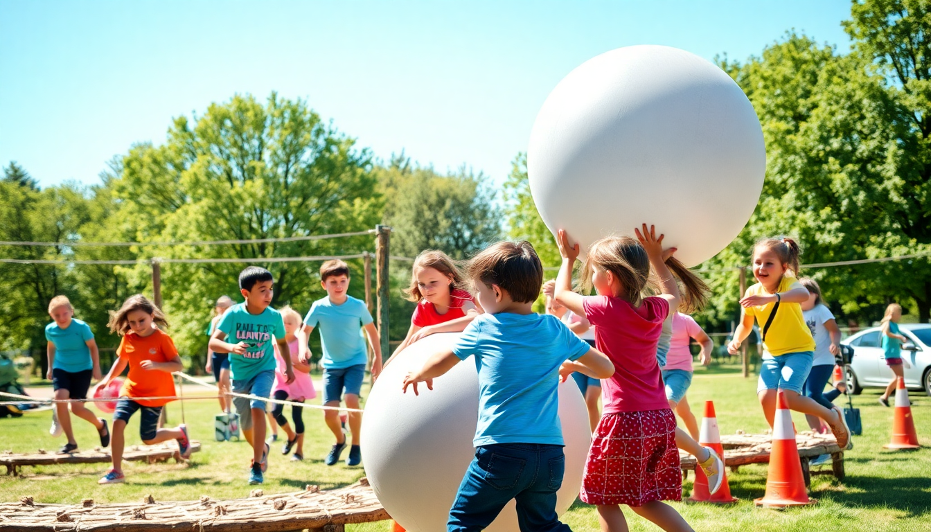 Gimcana a squadre: divertimento assicurato per i bambini